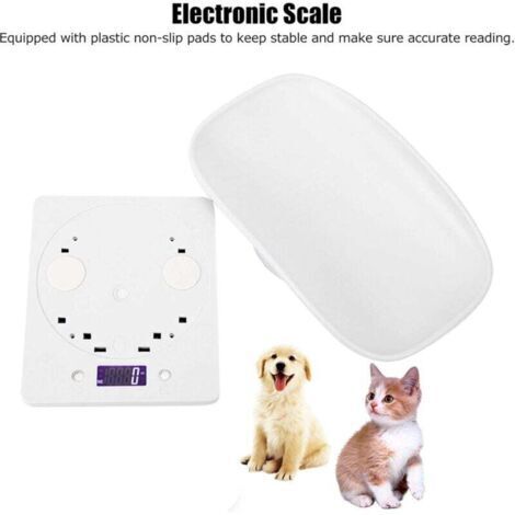 Pèse-bébé Avec Plateau Amovible, 100 Kg Balance Bebe Electrique, écran LCD Avec 3 Modes De Pesée (kg/oz/lb), Balance Pèse-bébés Numérique Pour Chat, Chien Pour Grands Chiens, Chats, Adultes