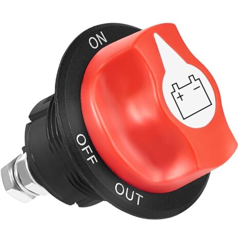 LotFancy Coupe-Circuit Batterie 12V/24V Pour Voiture Moto - Interrupteur De Déconnexion Avec Clés - 200A/1000A