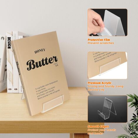 Bibliothèque De Bureau En Acrylique Et Bois Pour Bureau, étagère