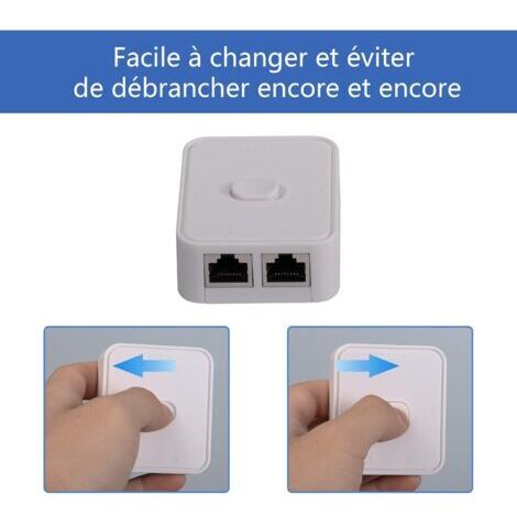 Switch / Multiprise RJ45 2 Ports - Marque Motorola - Occasion Fonctionnel - Pour Réseau