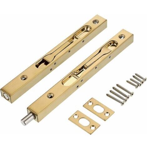 PATIKIL Boulon Encastré De 20,3 X 1,8 Cm, Serrure De Porte Française En