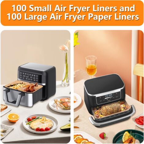 Lot De 150 Pièces Papier Cuisson Pour Ninja Air Fryer 10.4L - Papier Parchemin Compatible Ninja Foodi Flex AF500EU