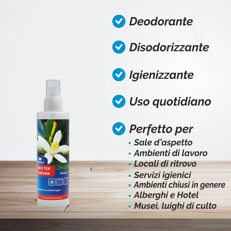 DEODORANTE AMBIENTI ZAGARA DEO TEK ZAGARA - Pz. 1 da 200 ml