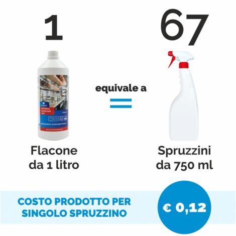 ULTRACOAT CLEANER Detergente Igienizzante 1 Litro per Parquet Mapei