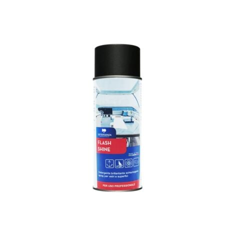 Detergente brillantante schiumogeno spray per vetri e superfici flash shine  - pz. 1 da 400 ml