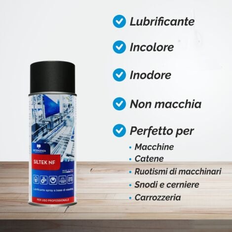 LUBRIFICANTE SPRAY A BASE DI VASELINA SILTEK NF - Pz. 2 da 400 ml