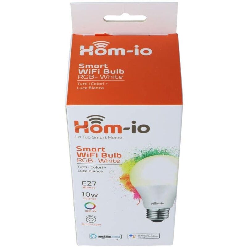 Hom-io Led-Lampe 10W Smart WiFi RGB-Weiß 2700k mod. 559593001