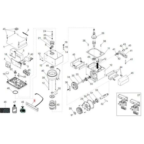 Mls Motor 746 844 C851 Endschalter-Leser-Sensor-Baugruppe Ersatz FAAC 63000709