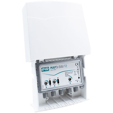 TV-Signalmastverstärker 3 Eingänge III+DAB UHF Fracarro Cod 223757