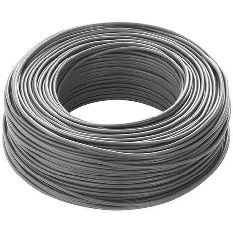 FS17 Unipolares Elektrokabel, Abschnitt 1,5 mm2, grau Farbe, 50 m Strang