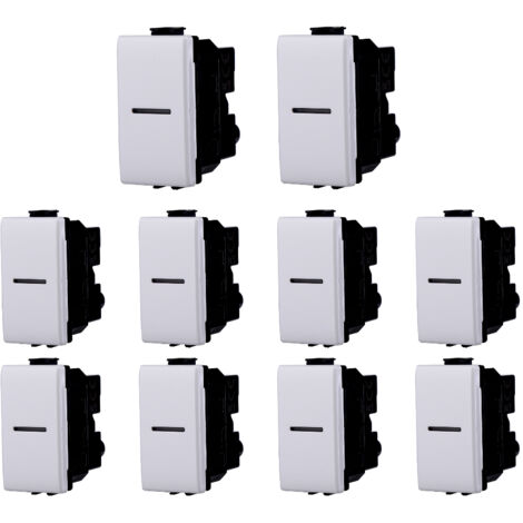 Solar Serienplatte, 3 Module, Kunststoff, Weiß, Kompatibel Mit BTicino Matix Serie - Ettroit MT83301
