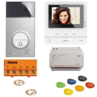 Bticino CLASSE100 X16E 2-Draht WLAN Videosprechanlage für Einfamilienhaus 364614