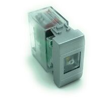 LED-Notleuchte 1 Keystone Modul 50Lm 1W Autonomie 6h Mit Adapter Bticino Living Light Tech Grau