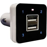 Open Charge Universal-Fernbedienung, selbstlernender Zigarettenanzünder, 12 V, mit 2 USB-Anschlüssen, Bravo-Mod. 90502175