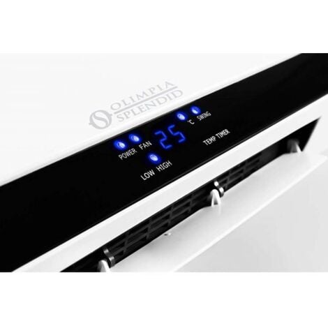 Olimpia Splendid - 99364 Caldo Up T - Termoventilatore ceramico a parete programmabile, 2000W