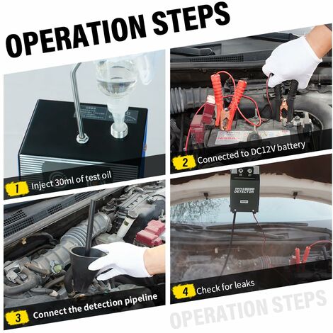 D&eacute;tecteur Fuite De Carburant,VEVOR 8L/min,Machine &agrave; Fum&eacute;e EVAP Pour Voiture,2 Modes,pompe &agrave; Air Et Manom&egrave;tre Int&eacute;gr&eacute;s,testeur De Fuite Voiture | Leroy Merlin