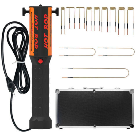 Solary Chauffe-Induction Magnétique pour Déblocage de Boulons, Outil de Chauffe 1100W 220V pour le Retrait de Vis Rouillées, Extracteur d'Écrous avec 12 Bobines