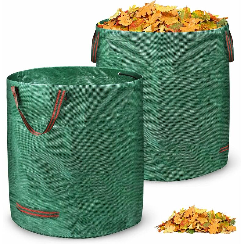 LOT DE 2* Sac de déchets jardin 272L 65KG végétaux feuilles Grande capacité