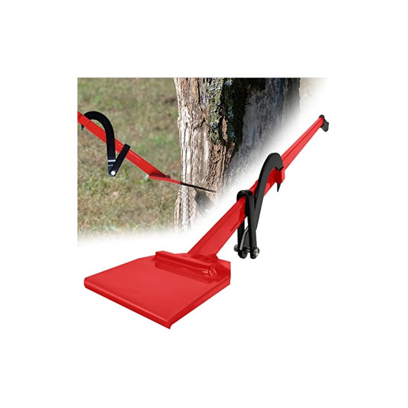 Levier D'Abattage D'Arbres 130 Cm Avec Crochet Réversible Forgé – Outil Forestier Robuste Pour Troncs Et Chute Sécurisée, Poignée Antidérapante, Charge Max 250 Kg