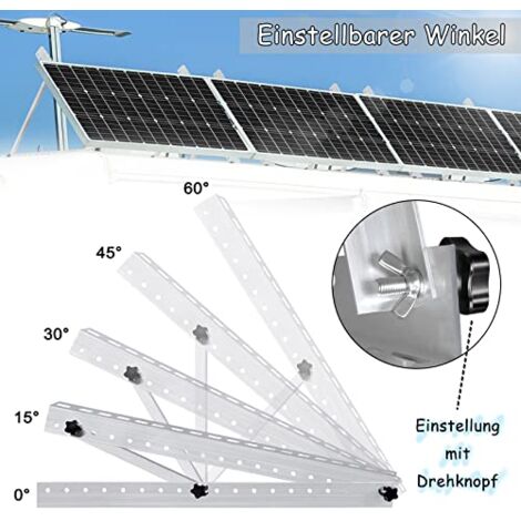 Lot De 4 Bornes D'extrémité Solaires De 30 Mm - Avec 2 Pinces Centrales