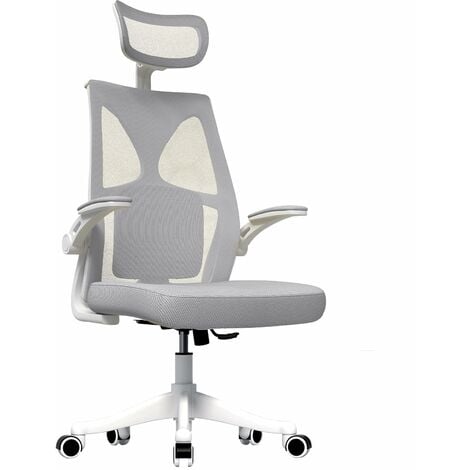 Dripex Chaise de Bureau Ergonomique avec Accoudoirs Pliable
