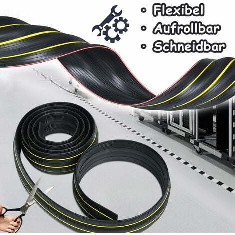 Passe-câbles de 3 m, protection de câble flexible, cache-câble en PVC,  cache-câble, sol