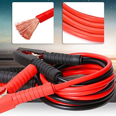 4M Jeu Cables de Demarrage 600AMP Voiture Auto Pince Batterie 12V / 24V  Booster