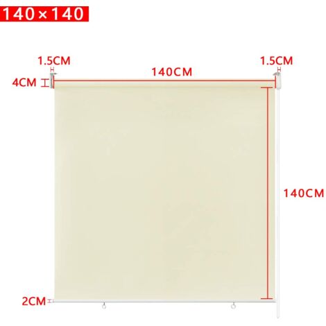 Store Enrouleur Occultant PEILU 180 X 240 Cm - Tissu Polyester Opaque, Protection UV, Traction Latérale, Couleurs Anthracite/beige/gris