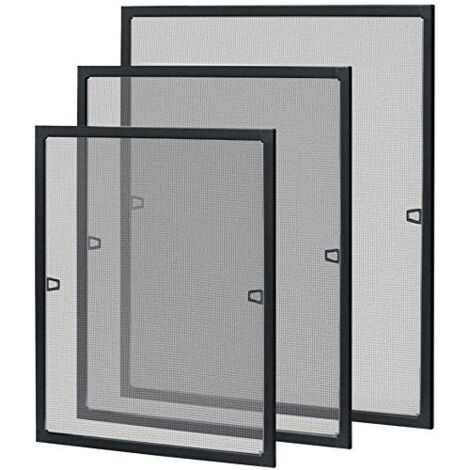 Moustiquaire Fenetre Avec Cadre Ajustable Moustiquaire - NAIZY - 100 X 120 Cm - Aluminium - Installation Sans Moustiquaire Fenêtre Sans Perçage