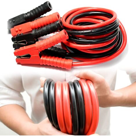 Câbles De Démarrage 800A 6 Mètres - Pinces Robustes - Pour Voiture, Van, Camion - Sac De Rangement Inclus