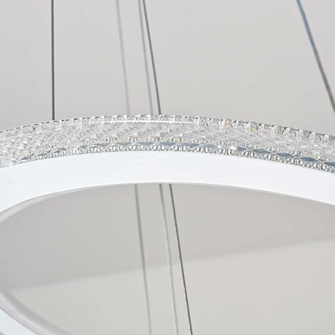 Lustre LED à 3 Anneaux Réglable En Hauteur – Plafonnier Moderne Pour Salon, Chambre, Salle à Manger - 6