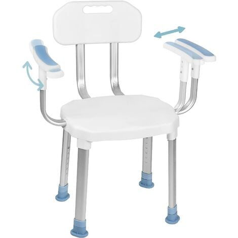Chaise antidérapante avec dossier pour salle de bain - SEMIOMED