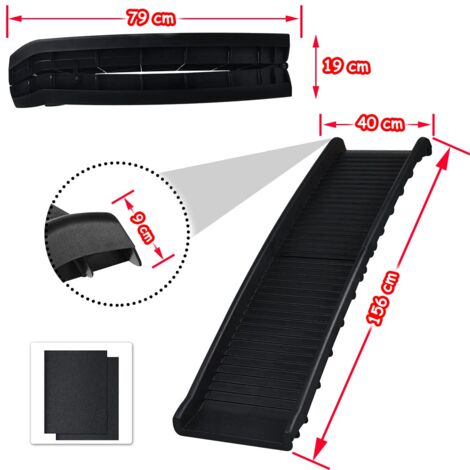 Rampe De Compagnie Pliable Pour Lit, 30x30x35cm Rampe Pliable