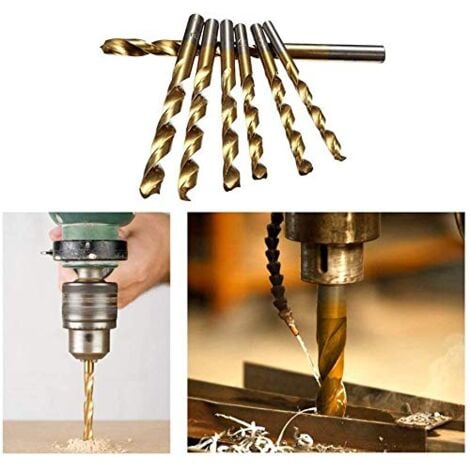Jeu de Forets en Acier 170 Pièces Pour toutes les perceuses courantes avec 1-10 mm - Angle de pointe 135° HSS-G cobalt NAIZY