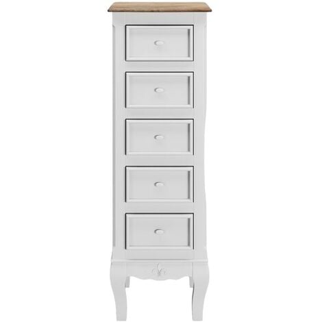 White lingerie chest store of drawers