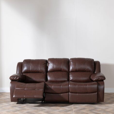 Shoreditch  Leather 3 Seater Recliner Sofa