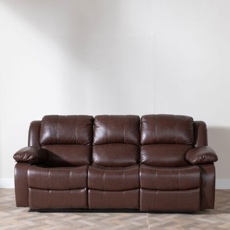 Shoreditch  Leather 3 Seater Recliner Sofa