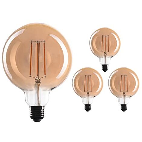 WiZ Ampoule LED à filament Globe (E27, G120, blanc, 6.7 W)