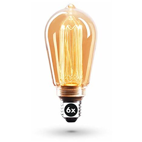 CROWN LED 3x Edison Lampadina Led E27 - Dimmerabile - Lampada Led