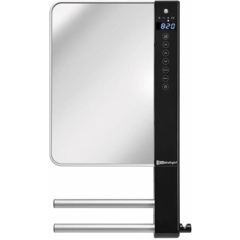 Termoventilatore da parete in colore specchio programmabile Radialight Windy TBWIN023  Specchio