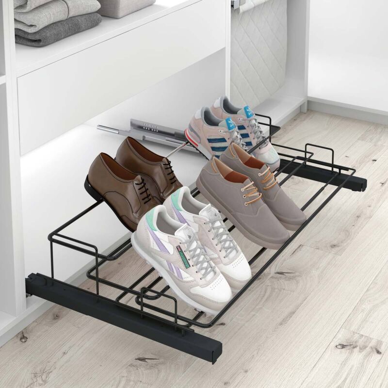 Étagère à chaussures - OMABETA - 2 niveaux - Bambou - Empilable