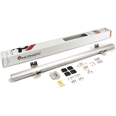 Rinco-Matic Plus-40 697 Mm Aluminium - RINCOMATIC PLUS 40 - Charnière pour portes indépendantes avec noeud décoratif visible (1/5)