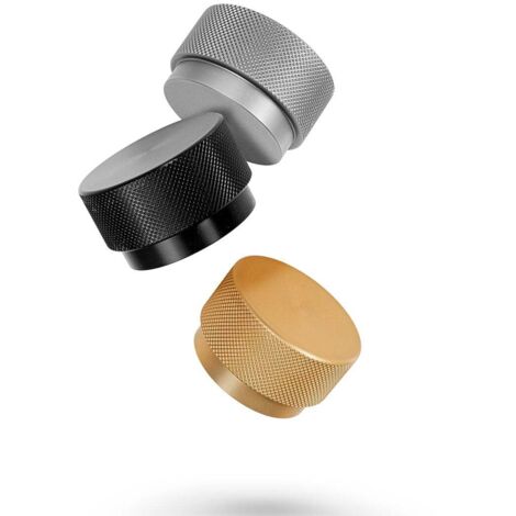 Graf Big - Bouton 38mm L24 Effet Inox - GRAF BIG - Bouton Ø38 avec texture maille (1/5)