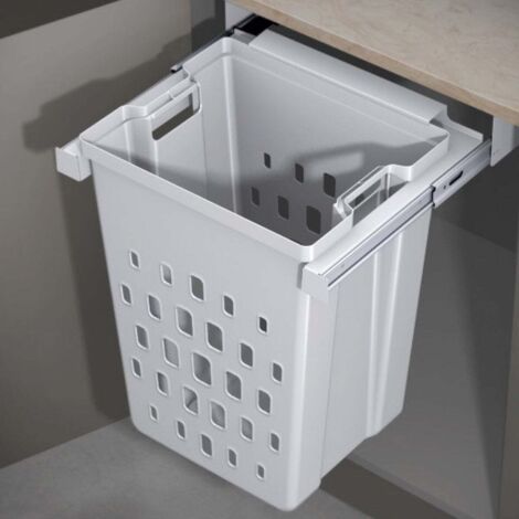 Seau à linge sale Laundry Up M50 Blanc 50L (1/4)