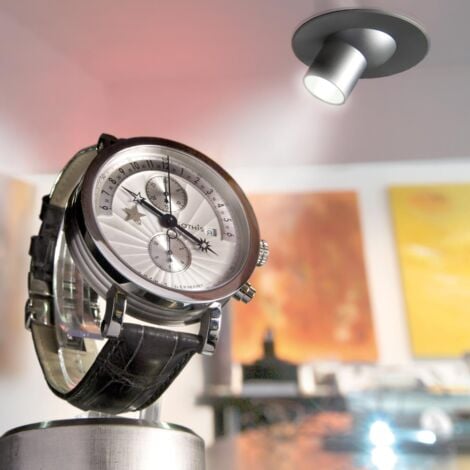 Hera Mini Spot Oeil LED Orientable Aluminium 1W Froid