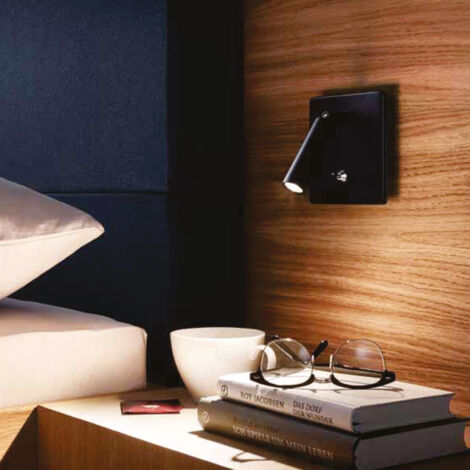 Hera Applique Orientable Ef.Inox 3W Chaud 3000º