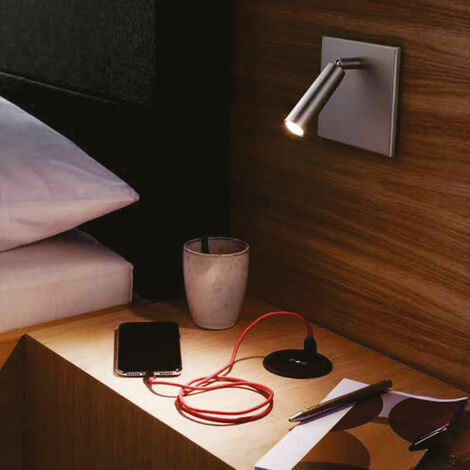 Hera Applique Orientable Ef.Inox 3W Chaud 3000º