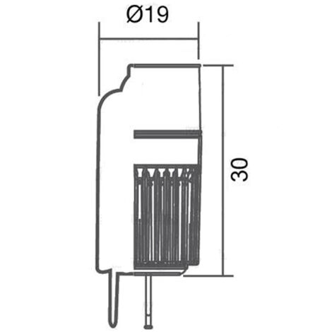 Lampe Led Bipin G-4 12V 2,5W Chaud
