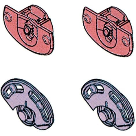 Set d'accessoires pour porte 23Kg S-310 - SÉRIE 310 - Guide en aluminium pour 23 et 43 Kg.