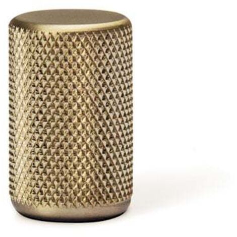 Graf-Knob D-18Mm L241 Effet Inox - GRAF - Bouton Ø18 avec texture maille (1/5)